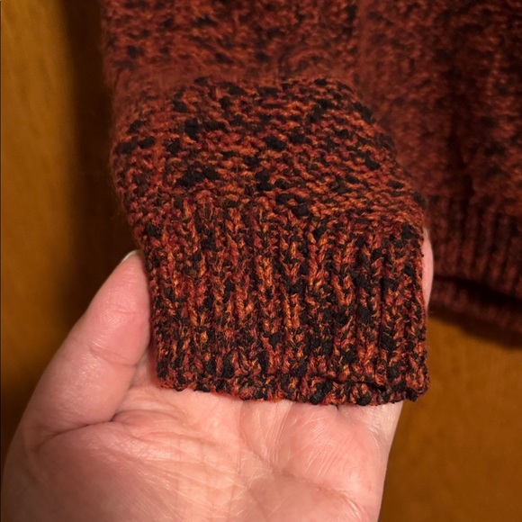 Women's Red Knitted Sweater - Picture 2 of 4